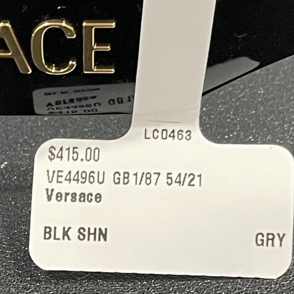 Versace Oversized Women's Black Spellout Sunglasses VE4496U (JB1385) - Picture 5 of 5